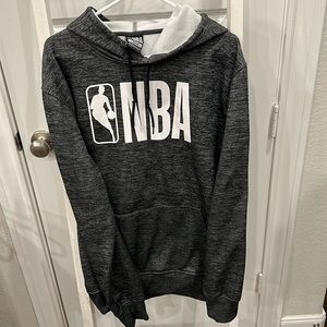 Dark Grey Men’s Large Hoodie w/the “NBA” Logo On Front by NBA Apparel